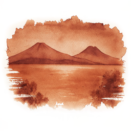 Lake Atitlan canvas wall art