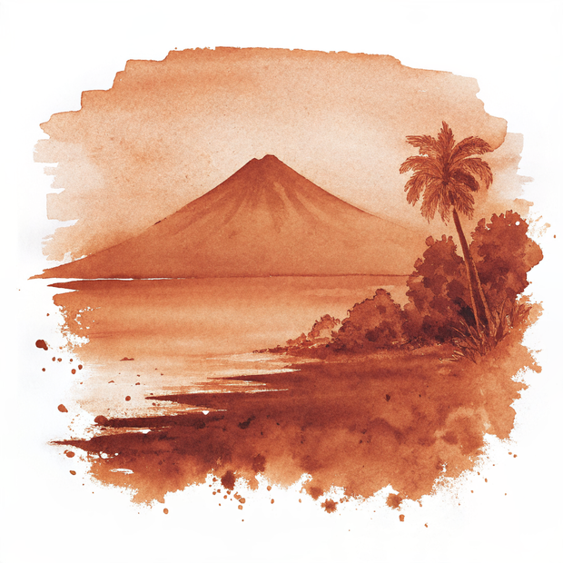 Lake Atitlan watercolor
