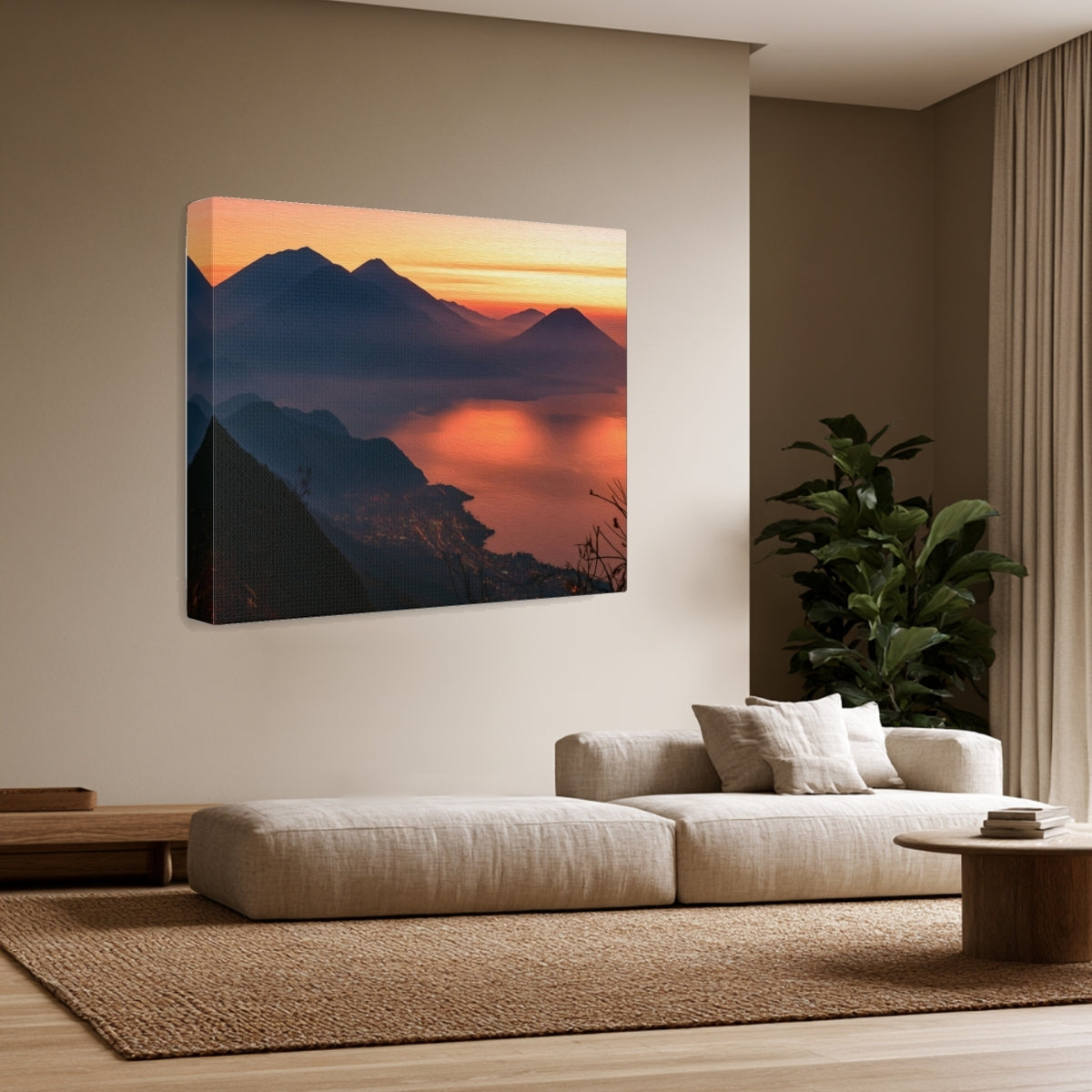 Lake Atitlan Volcano Sunrise — Lake Atitlan, Guatemala, view 2