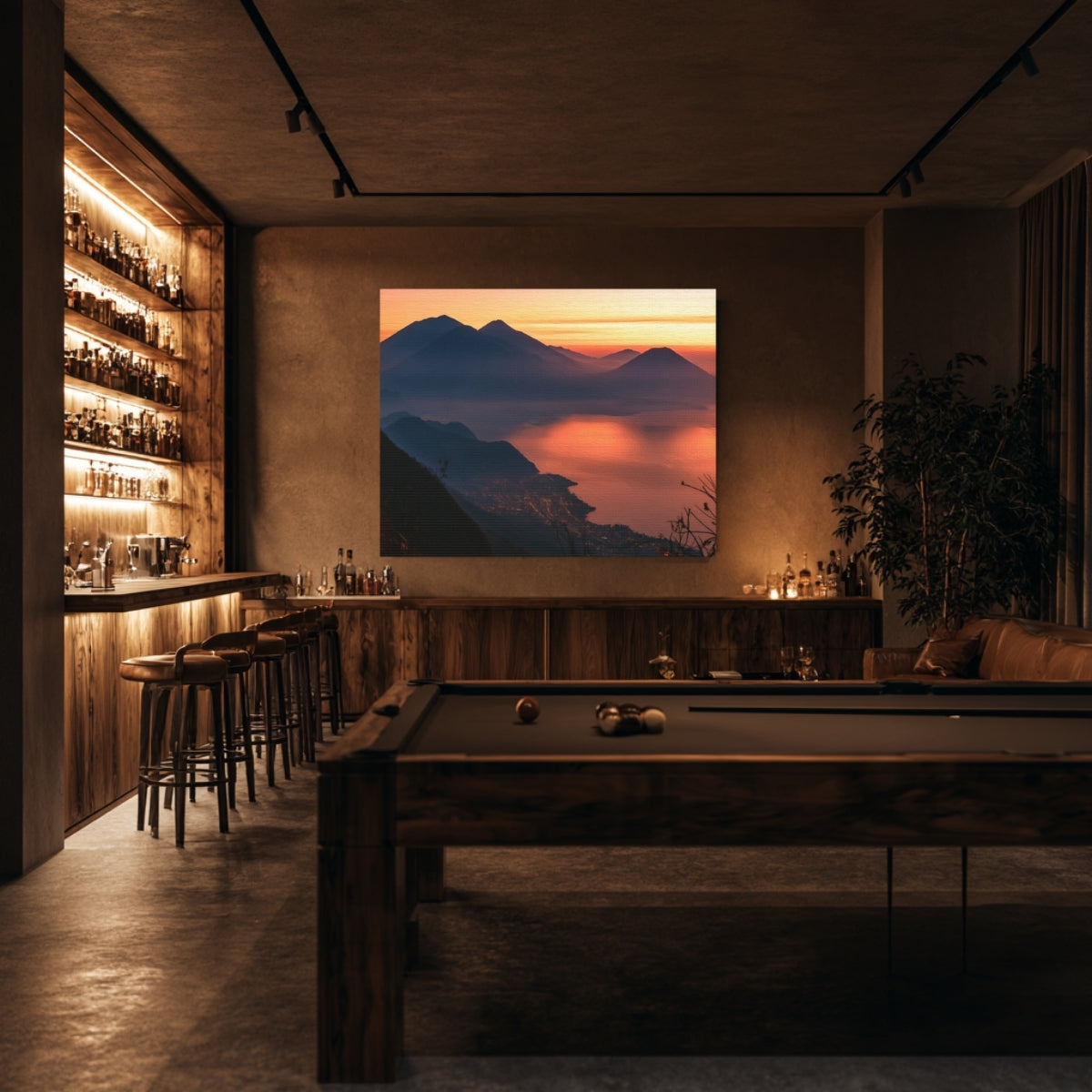 Lake Atitlan Volcano Sunrise — Lake Atitlan, Guatemala, view 5
