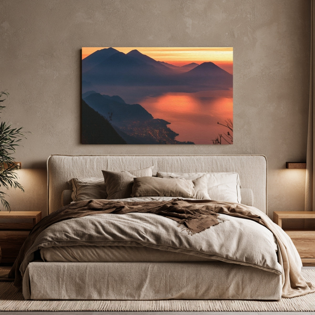Lake Atitlan Volcano Sunrise — Lake Atitlan, Guatemala, view 4