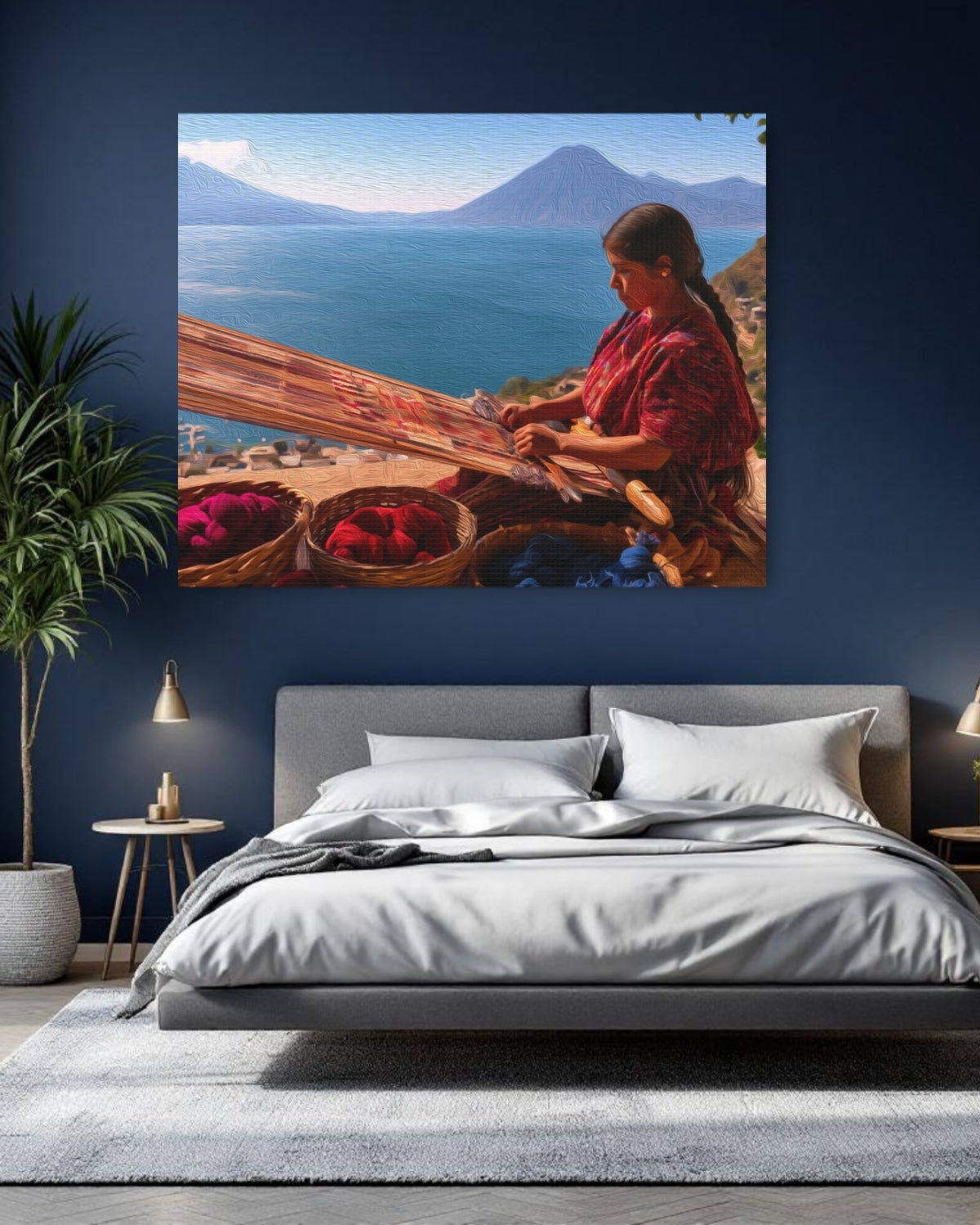 Lake Atitlan Volcanic Shoreline Weaver — Lake Atitlan, Guatemala, study 1