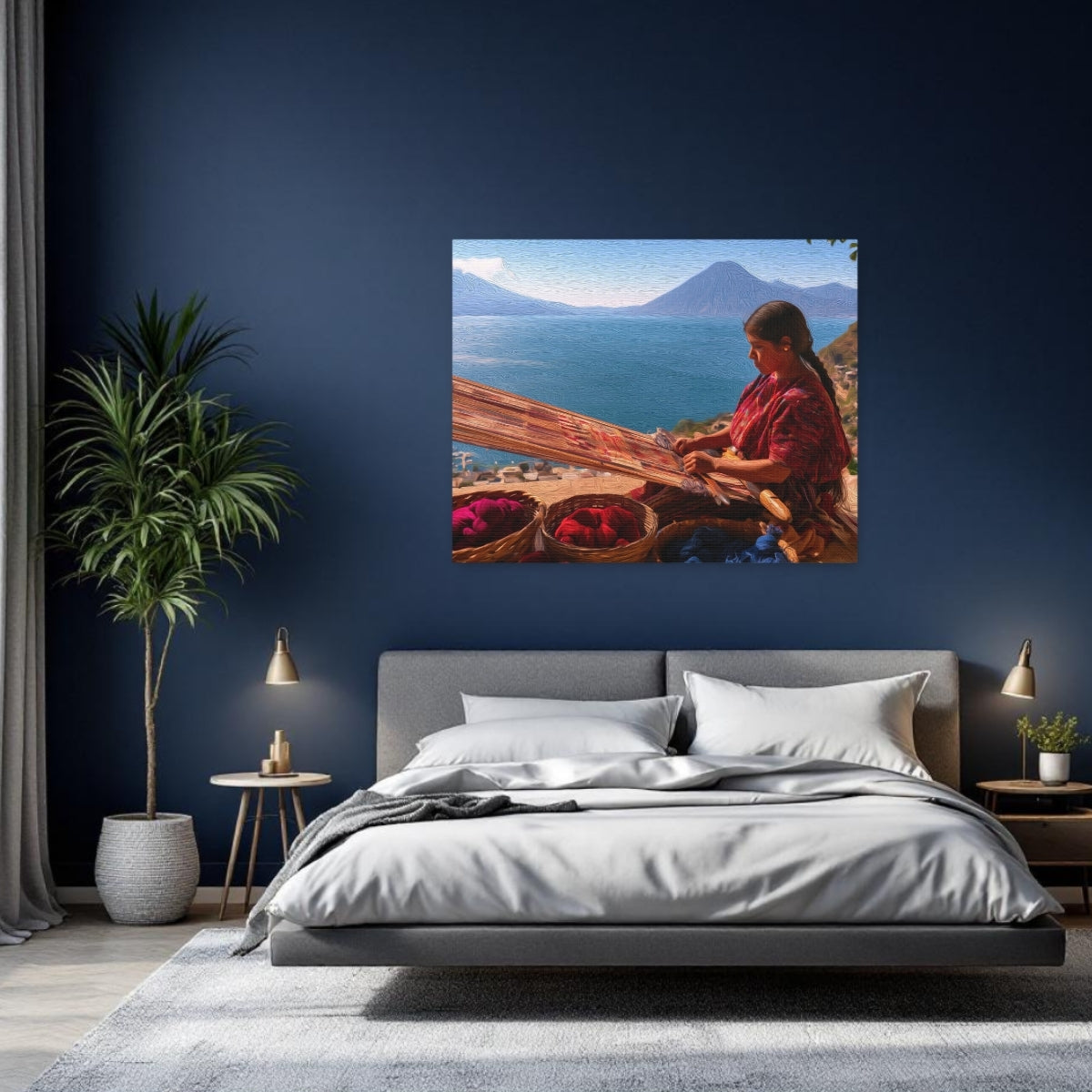Lake Atitlan Volcanic Shoreline Weaver — Lake Atitlan, Guatemala, study 2