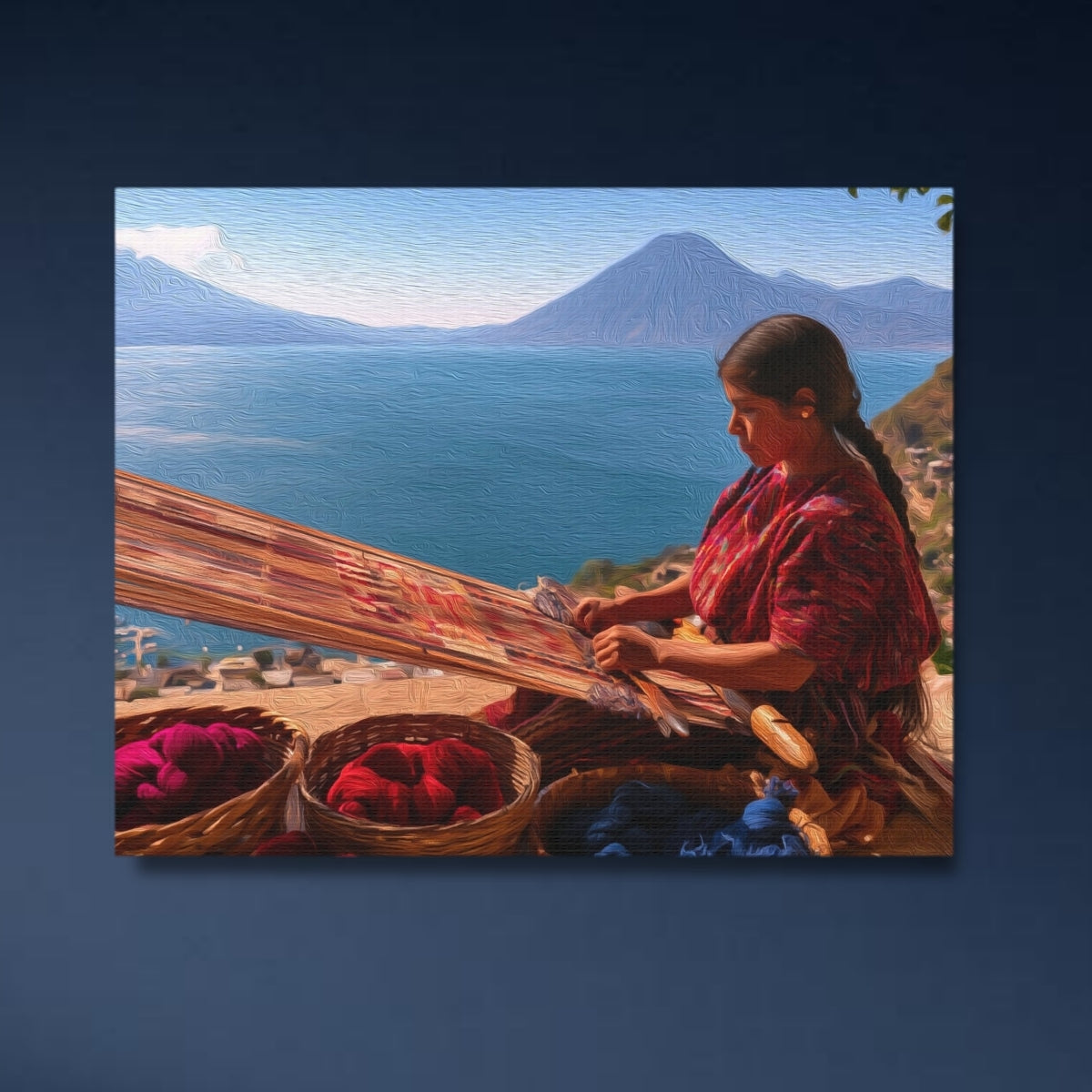 Lake Atitlan Volcanic Shoreline Weaver — Lake Atitlan, Guatemala, study 4
