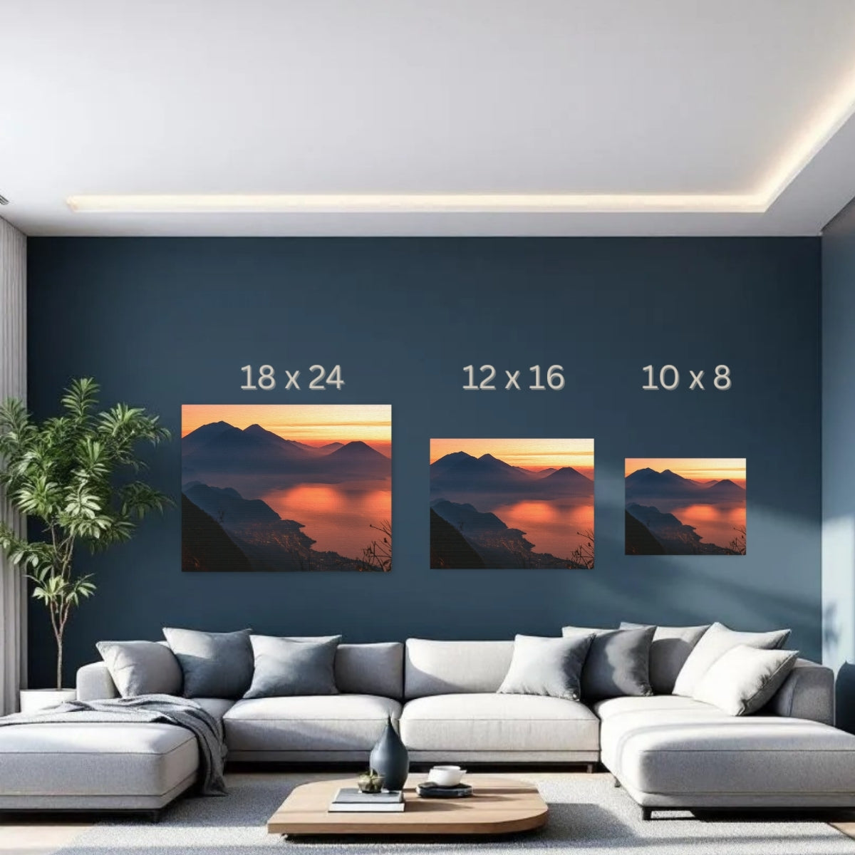 Lake Atitlan Volcano Sunrise — Lake Atitlan, Guatemala, study 3