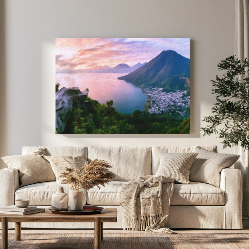 Lake Atitlan San Pedro Volcano — Lake Atitlan, Guatemala, view 1