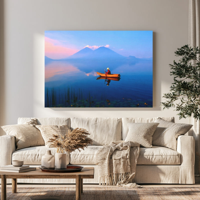 Lake Atitlan Volcano Reflections in a room — Lake Atitlan, Guatemala