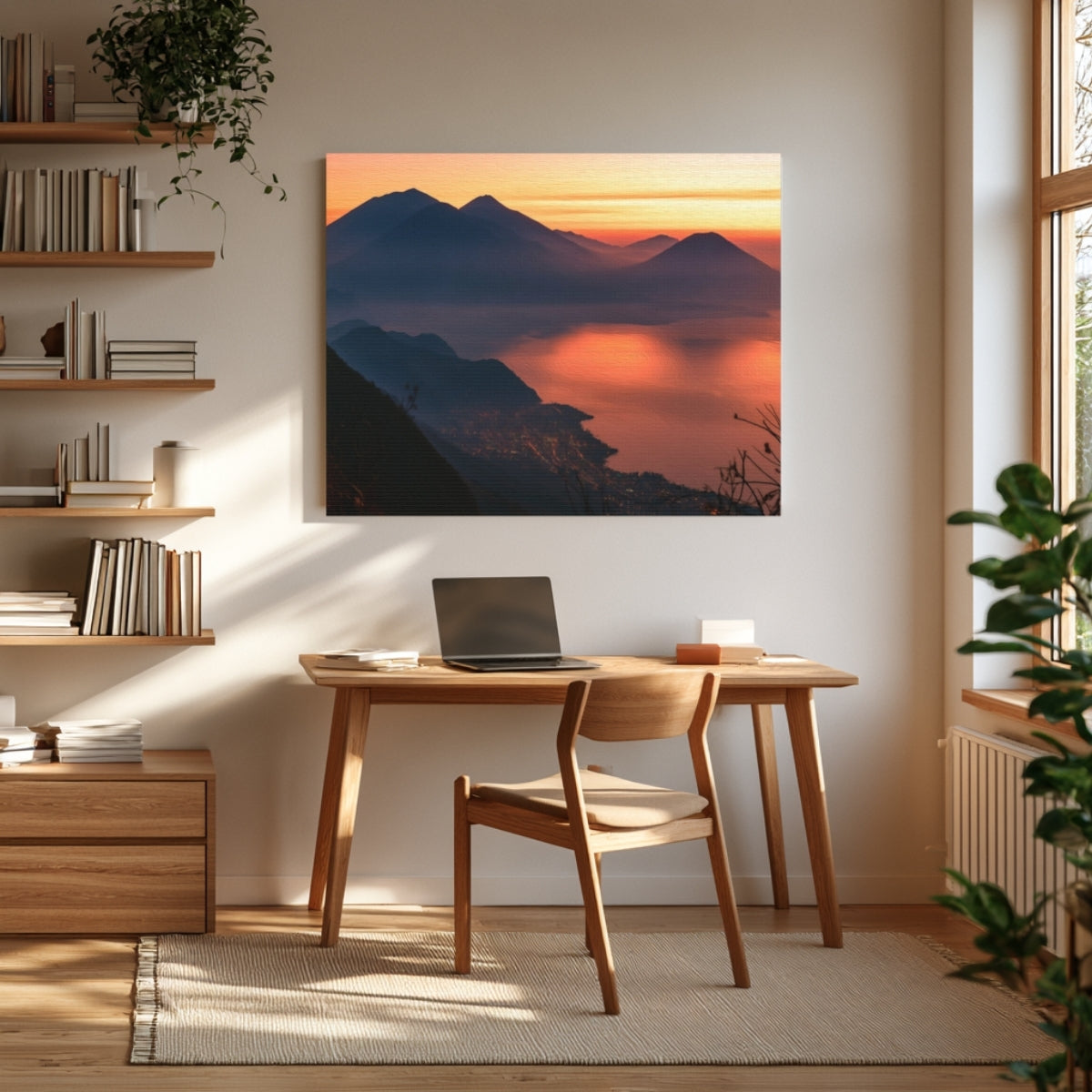 Lake Atitlan Volcano Sunrise — Lake Atitlan, Guatemala, view 3