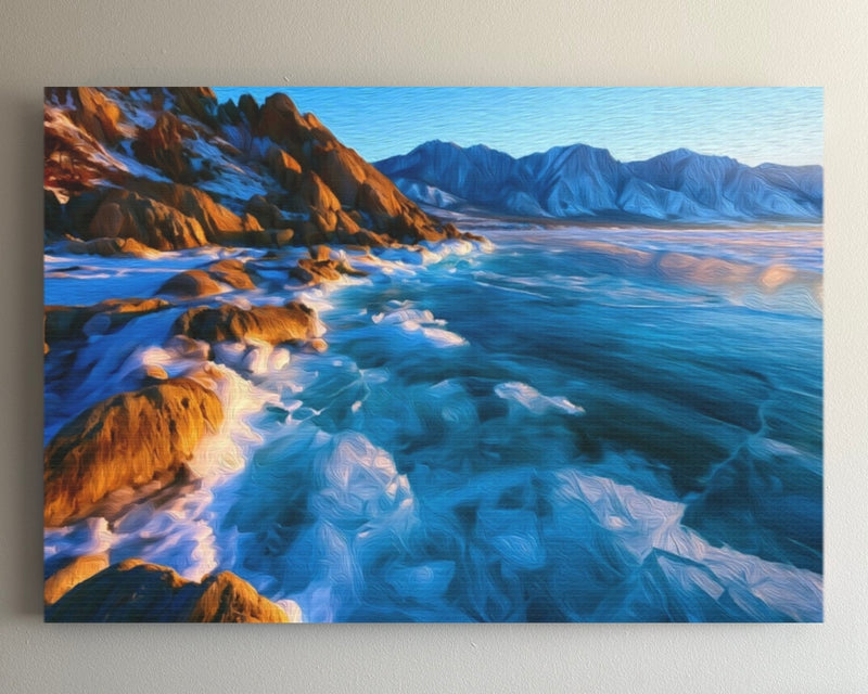 Rocky Shores Turquoise Waters — Lake Baikal, Russia