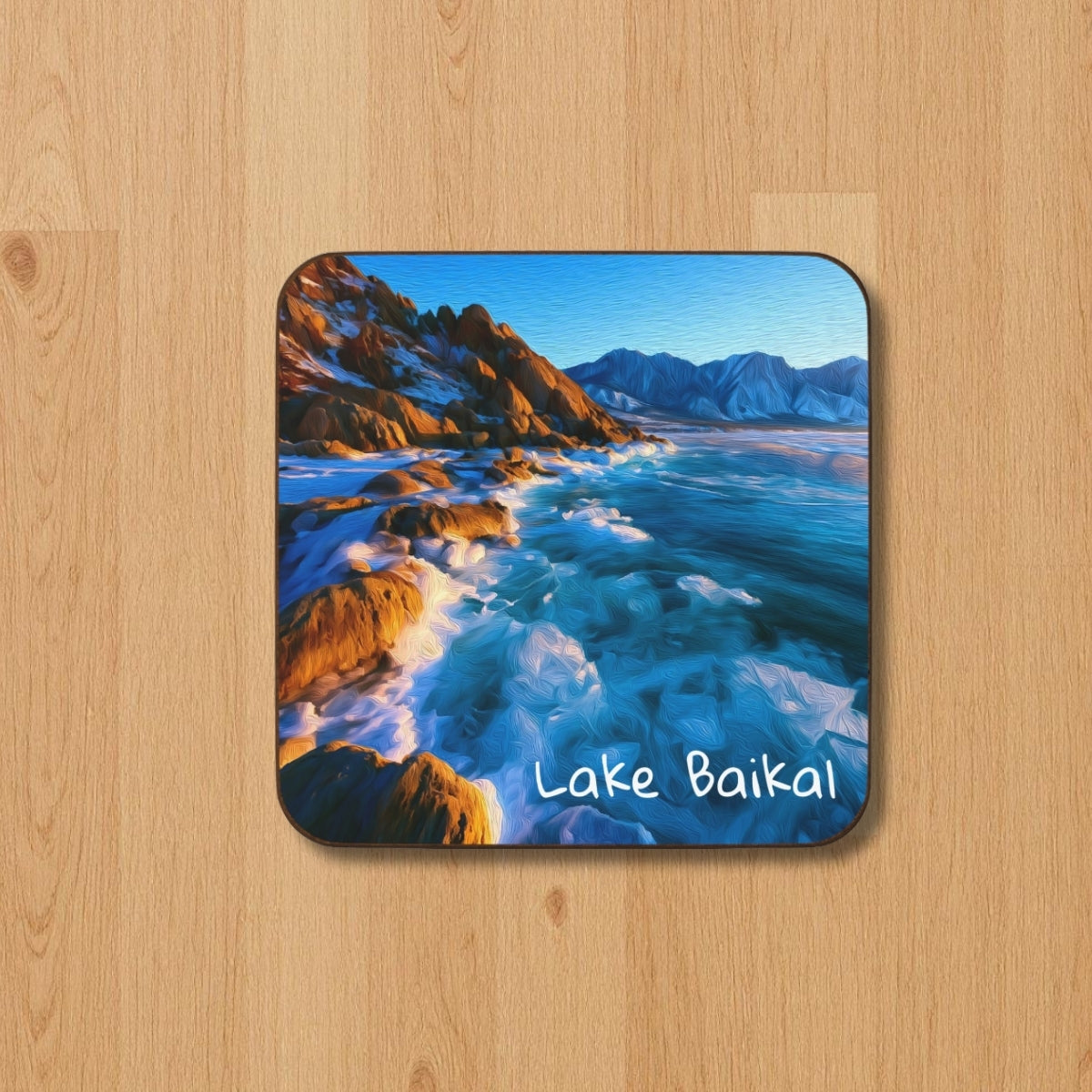 Rocky Shores Turquoise Waters — Lake Baikal, Russia, study 1