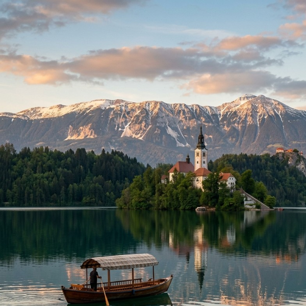 Botanical and pigment specimen study for Lake Bled, Slovenia