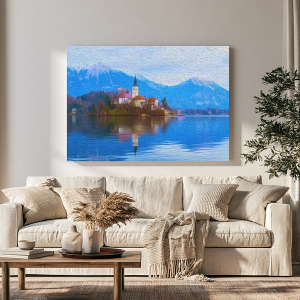 Lake Bled, Slovenia | Church of the Assumption Island | Original Series Gallery Canvas
