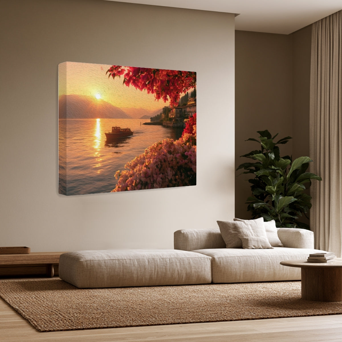 Lake Como Bellagio Sunset — Lake Como, Italy, view 2