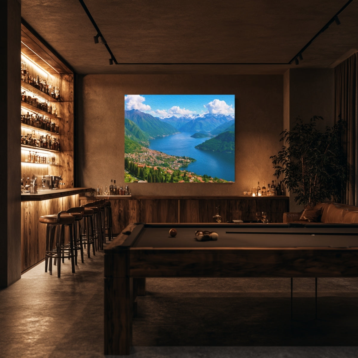 Lake Como Hillside Village Panorama — Lake Como, Italy, view 5