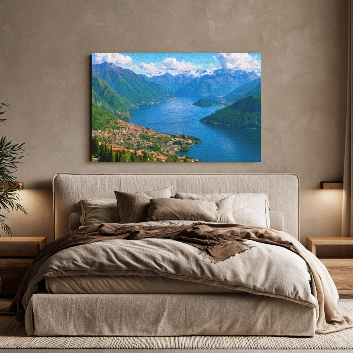 Lake Como Hillside Village Panorama — Lake Como, Italy, view 4