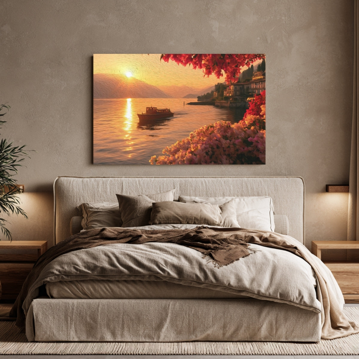 Lake Como Bellagio Sunset — Lake Como, Italy, view 4