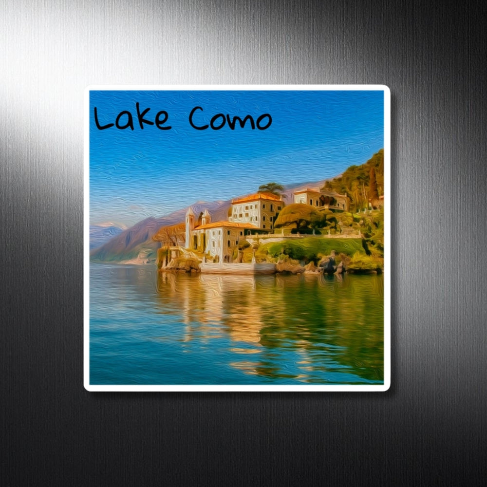 Lake Como, Italy | Lake Como Shoreline Villa | Original Series Decorative Magnet