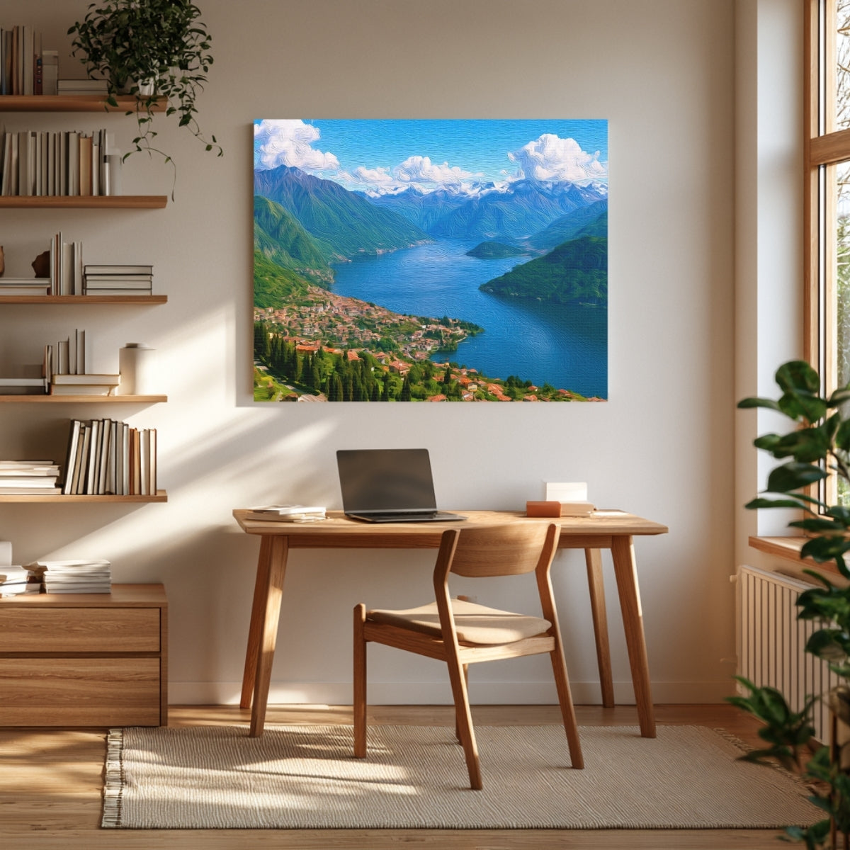 Lake Como Hillside Village Panorama — Lake Como, Italy, view 3