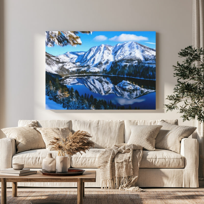 Emerald Bay Winter Reflection — Lake Tahoe, USA, view 1