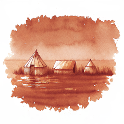 Lake Titicaca canvas wall art