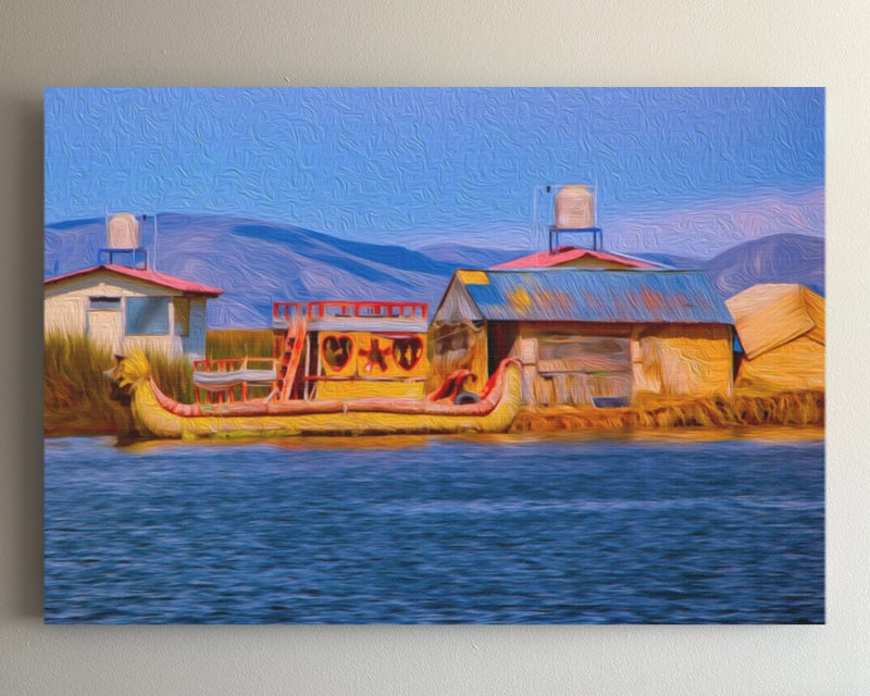 Floating Islands Reed Boats — Lake Titicaca, Peru