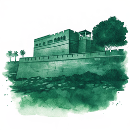 Lamu Town canvas wall art