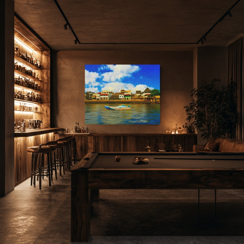 Lamu Waterfront Village Scene — Lamu Town, Kenya, view 7