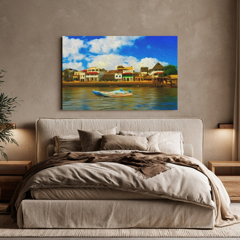 Lamu Waterfront Village Scene — Lamu Town, Kenya, view 6
