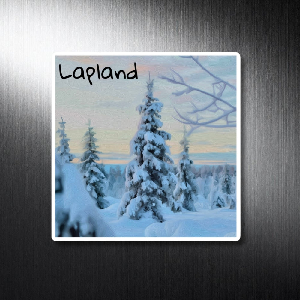Lapland, Finland | Snowy Lapland Winter Forest | Original Series Decorative Magnet