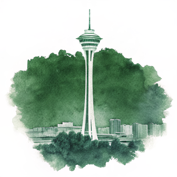 Las Vegas watercolor