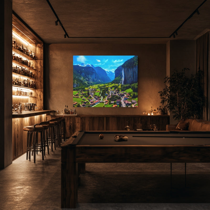 Staubbach Falls & Valley Village — Lauterbrunnen, Switzerland, view 7