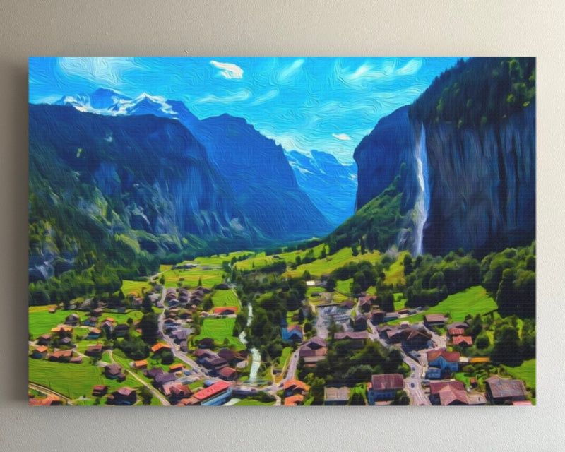 Staubbach Falls & Valley Village — Lauterbrunnen, Switzerland