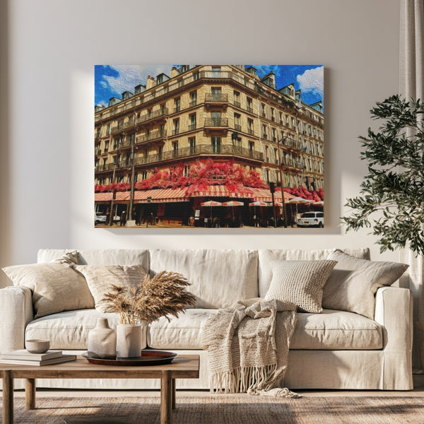 Le Marais, Paris | Le Marais Café Corner | Original Series Gallery Canvas