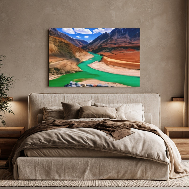 Indus Zanskar River Confluence — Leh Ladakh, India, view 6