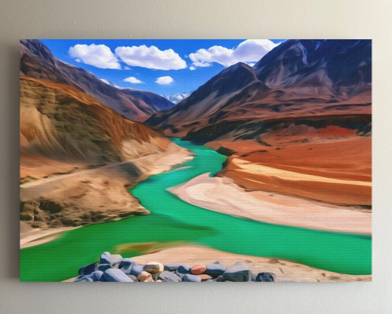 Indus Zanskar River Confluence — Leh Ladakh, India