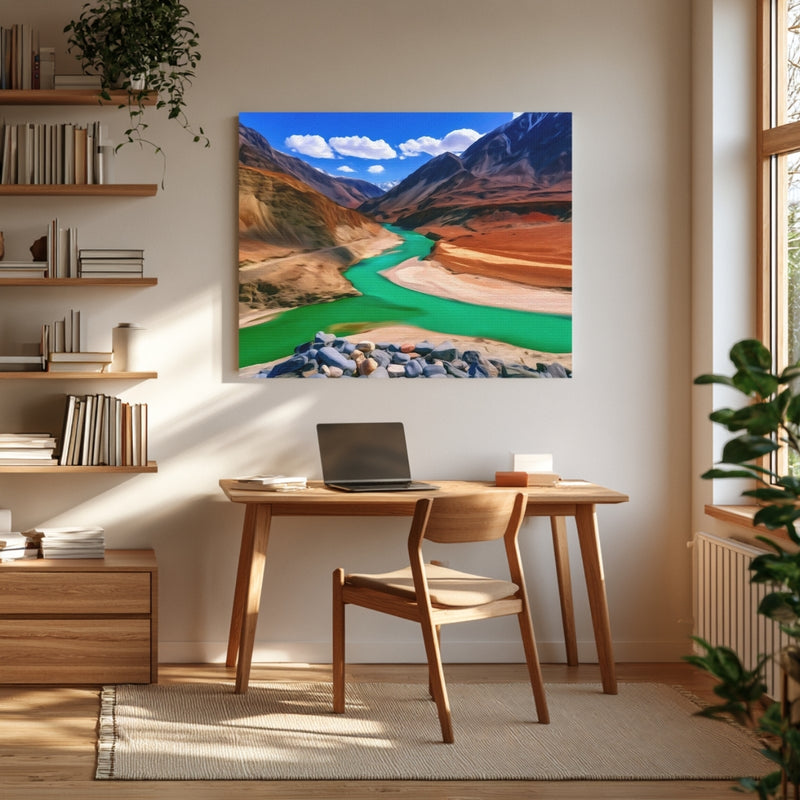 Indus Zanskar River Confluence — Leh Ladakh, India, view 4