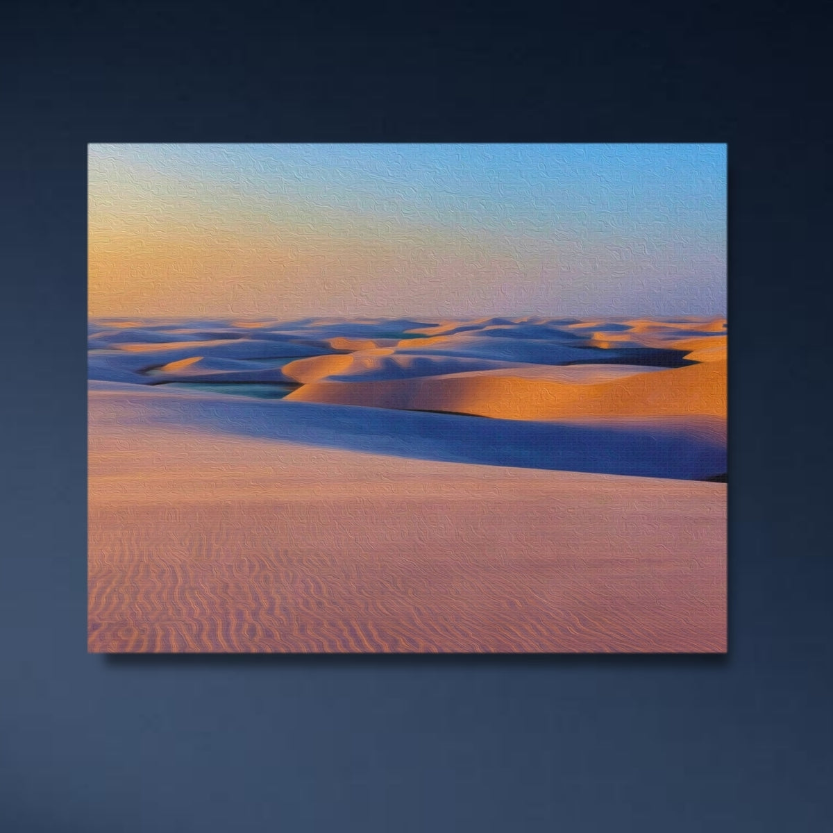 Sand Dunes and Lagoons — Lençóis Maranhenses, Brazil, close-up detail