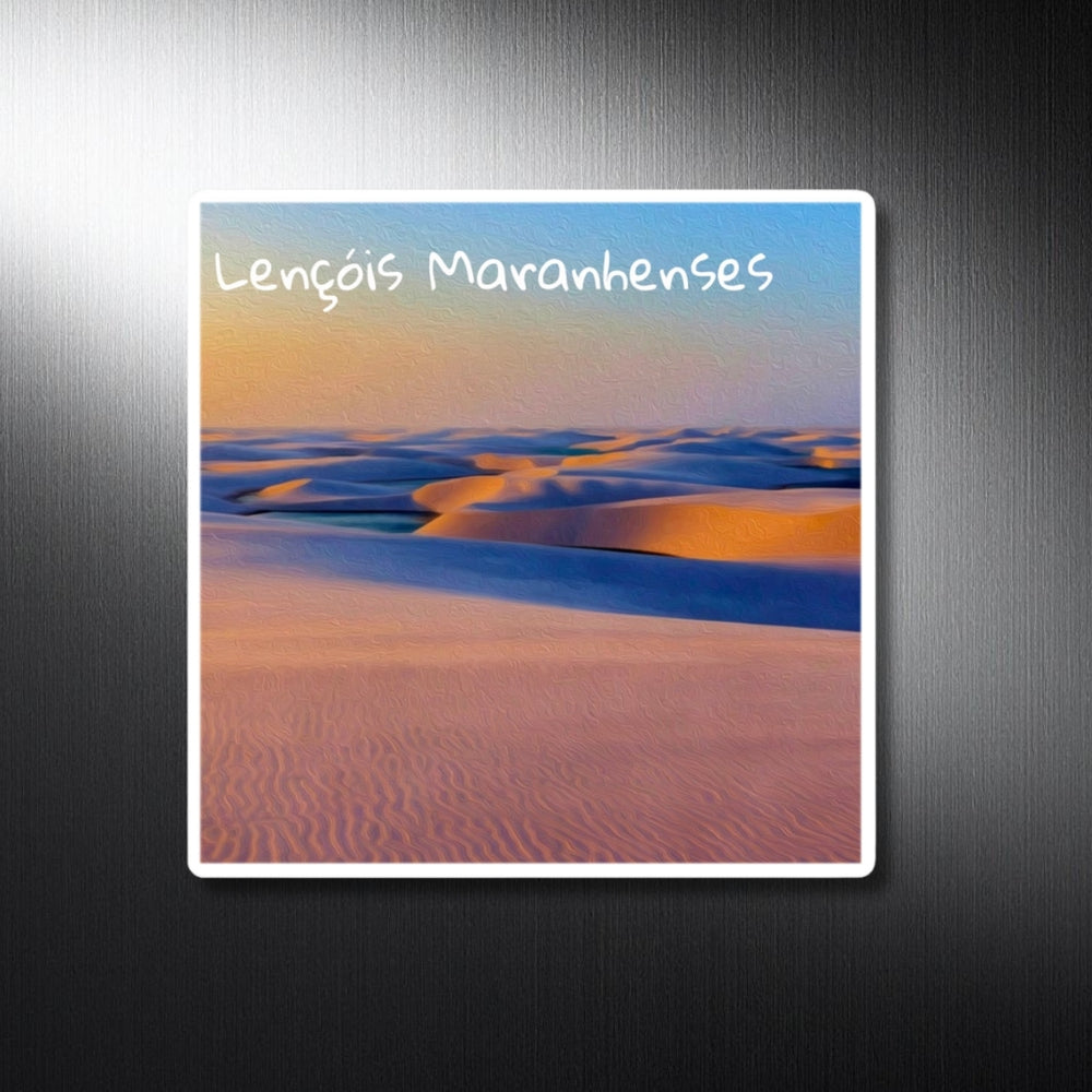 Lençóis Maranhenses, Brazil | Sand Dunes and Lagoons | Original Series Decorative Magnet