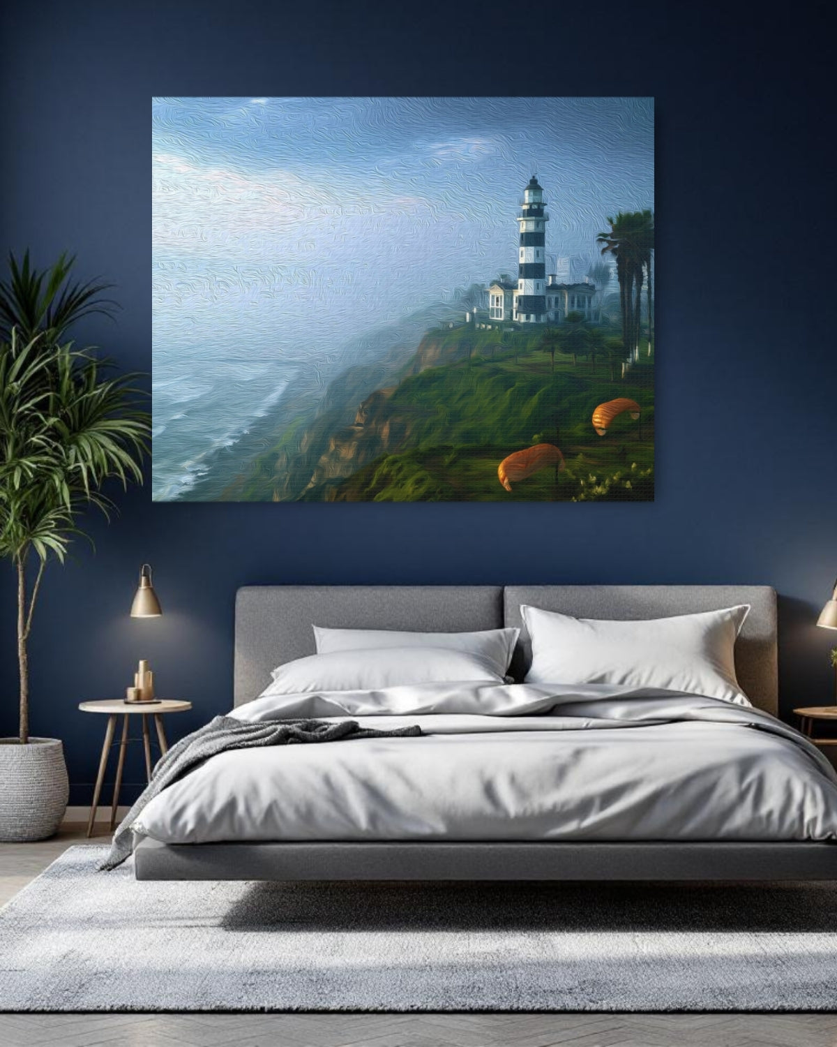 Miraflores Coastal Lighthouse Cliffs — Lima, Peru, study 1