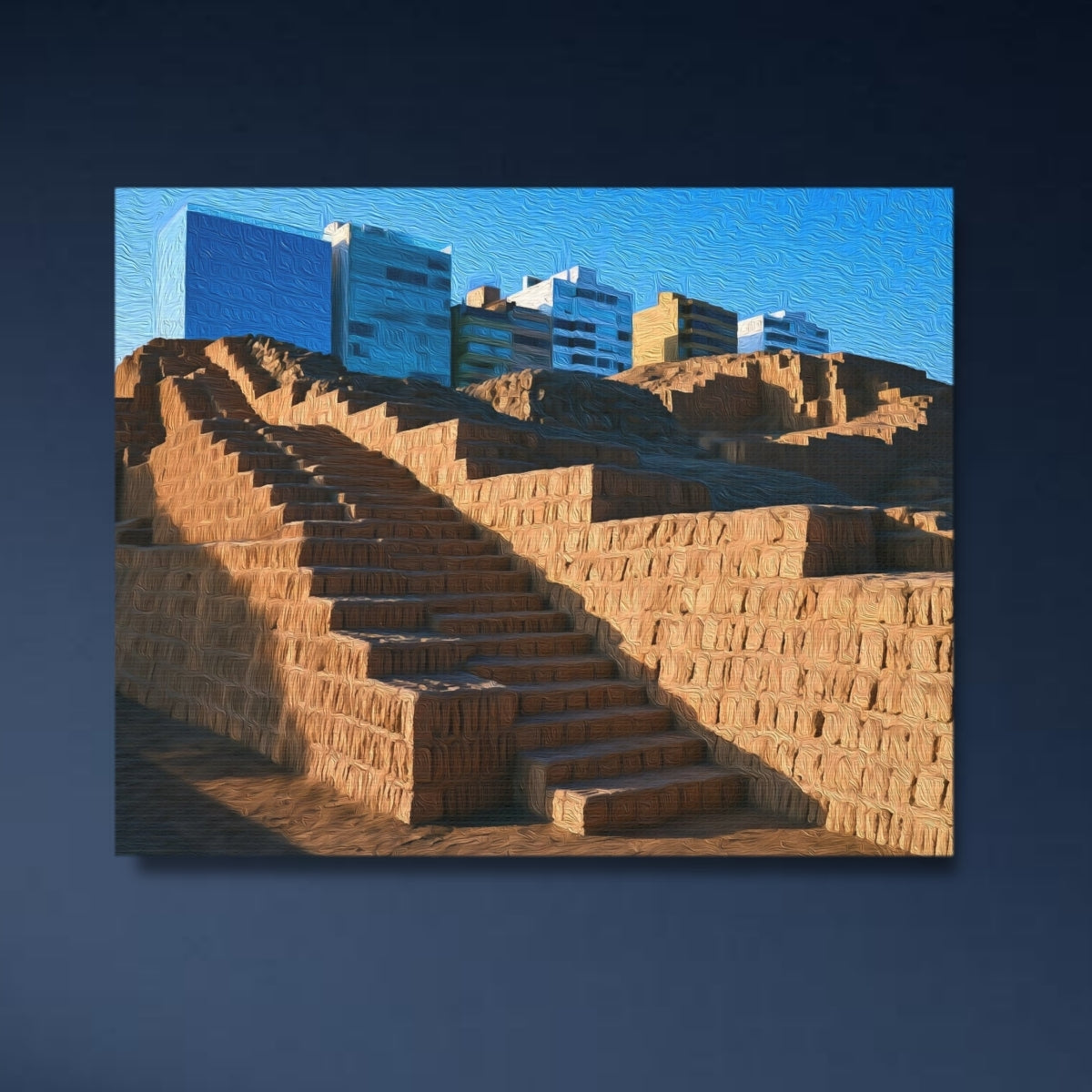 Huaca Pucllana Ancient Pyramid — Lima, Peru, study 4