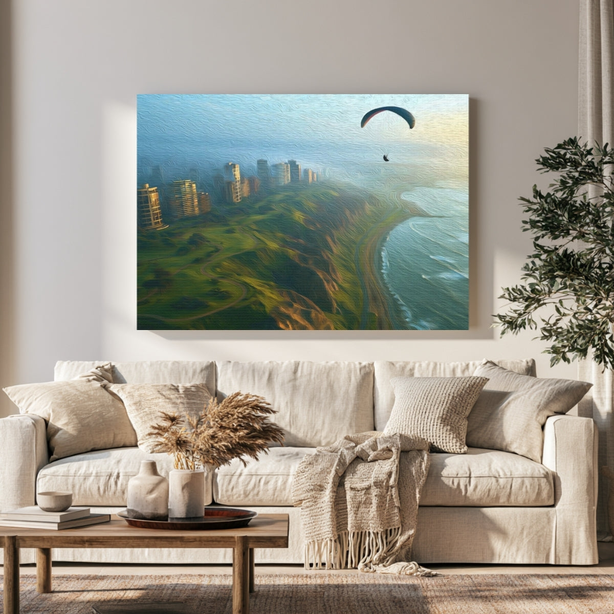 Miraflores Coastal Cliffs Paragliding — Lima, Peru, view 1