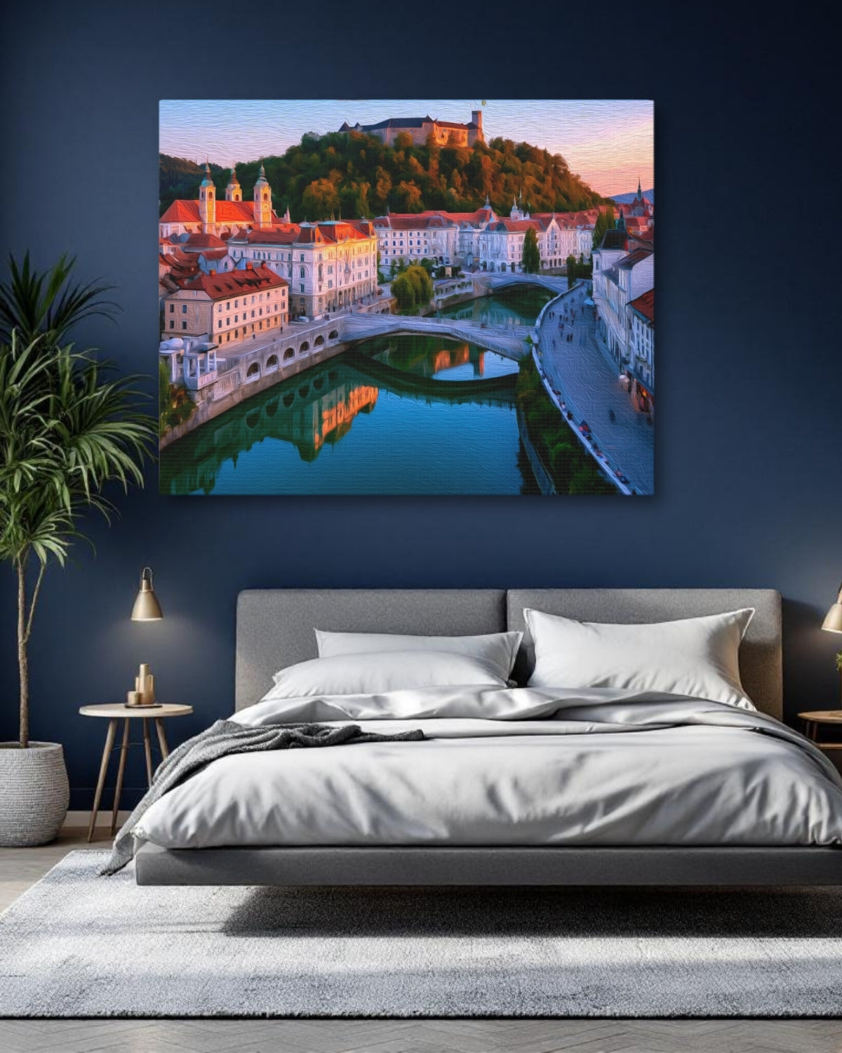 Castle Hill River View — Ljubljana, Slovenia, study 1