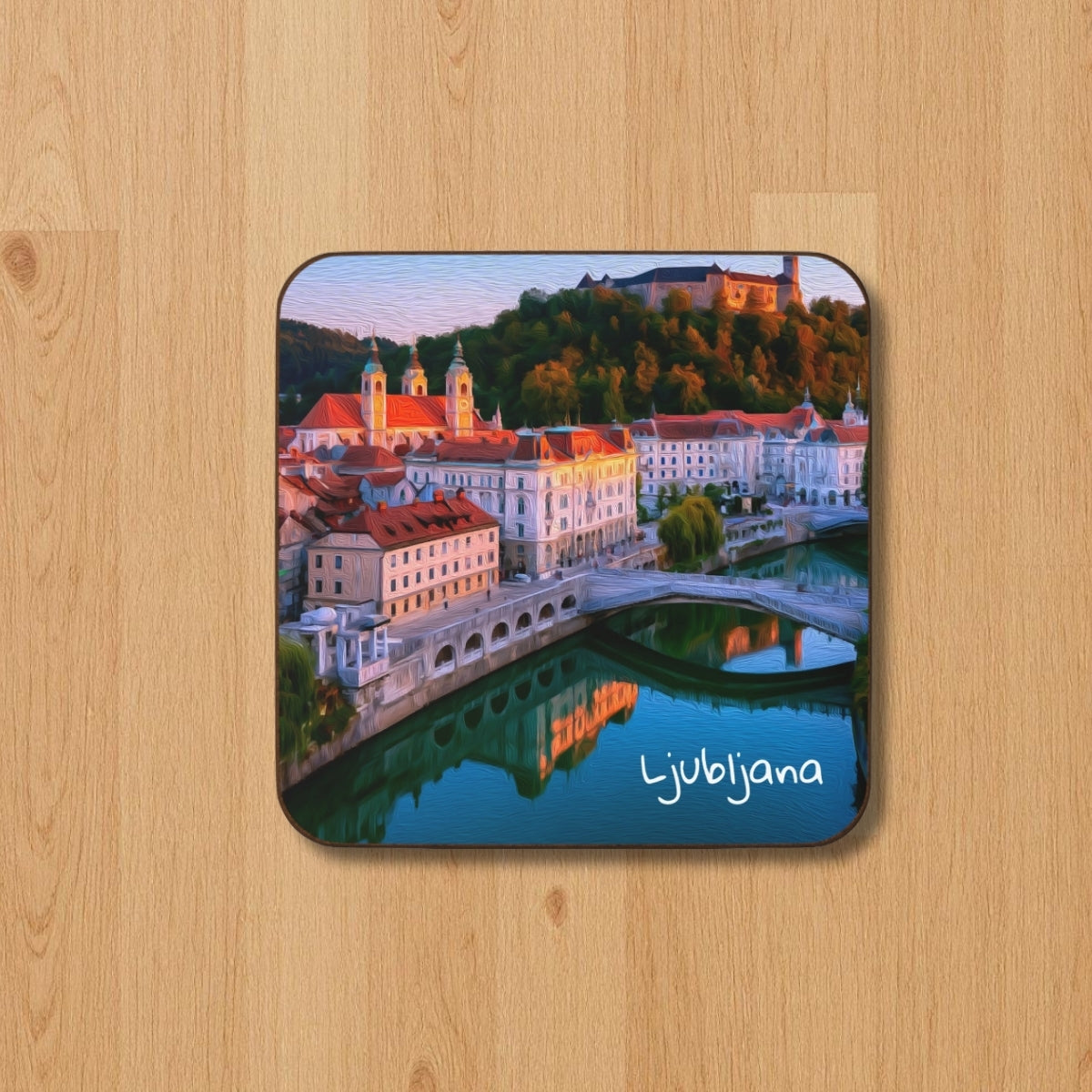 Castle Hill River View — Ljubljana, Slovenia, study 1