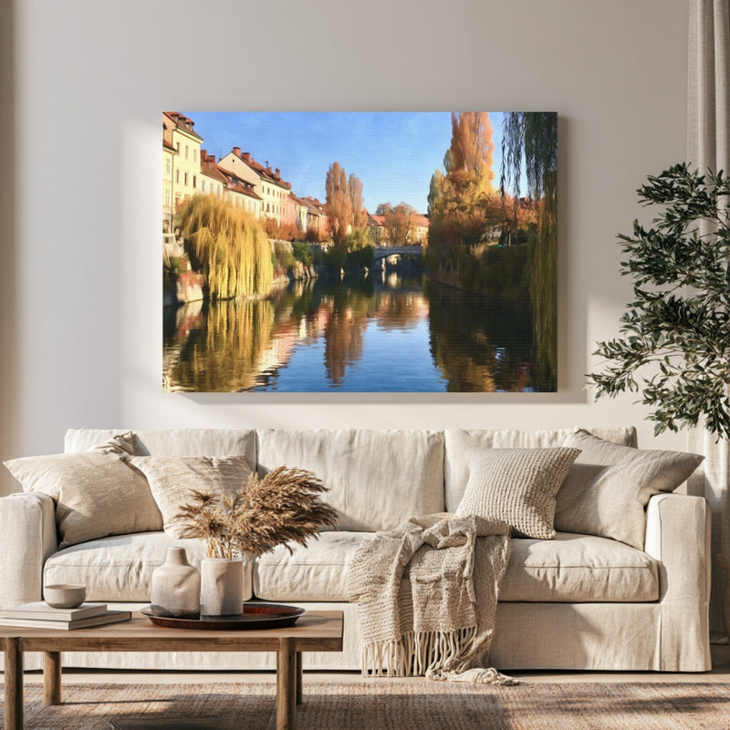 Ljubljanica River Canal in a room — Ljubljana, Slovenia