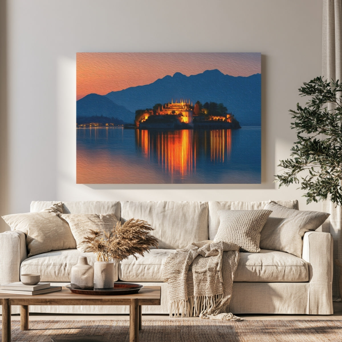 Isola Bella at Dusk — Locarno, Switzerland, view 1