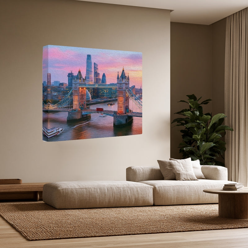 Tower Bridge Thames River — London, England, view 3