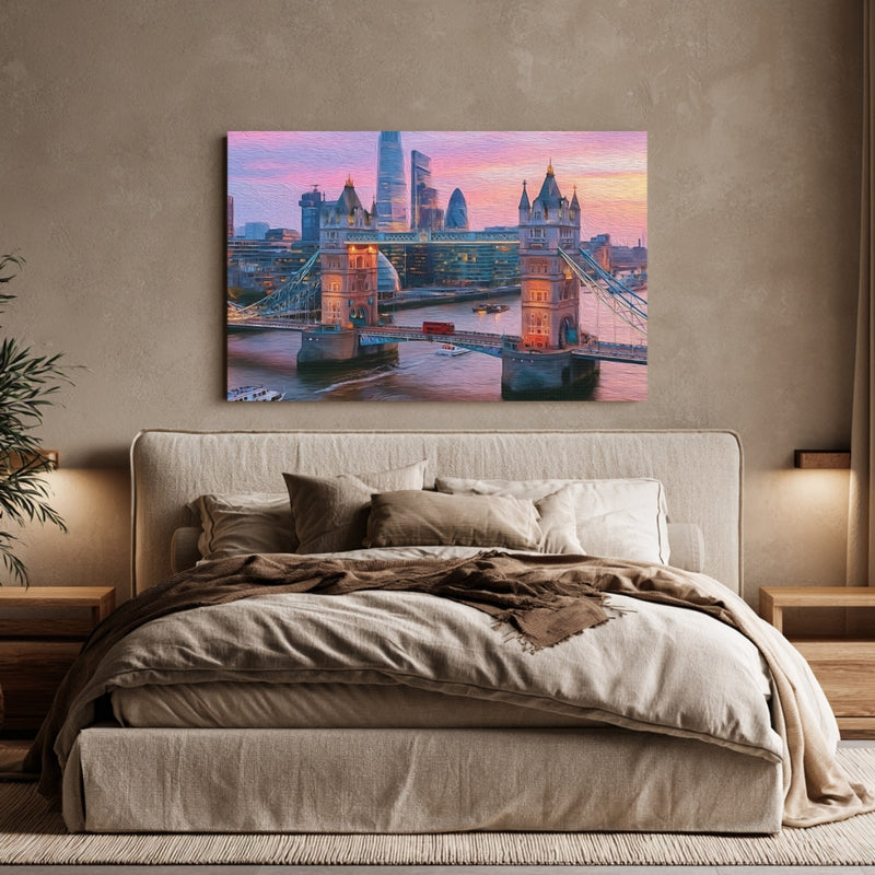 Tower Bridge Thames River — London, England, view 6