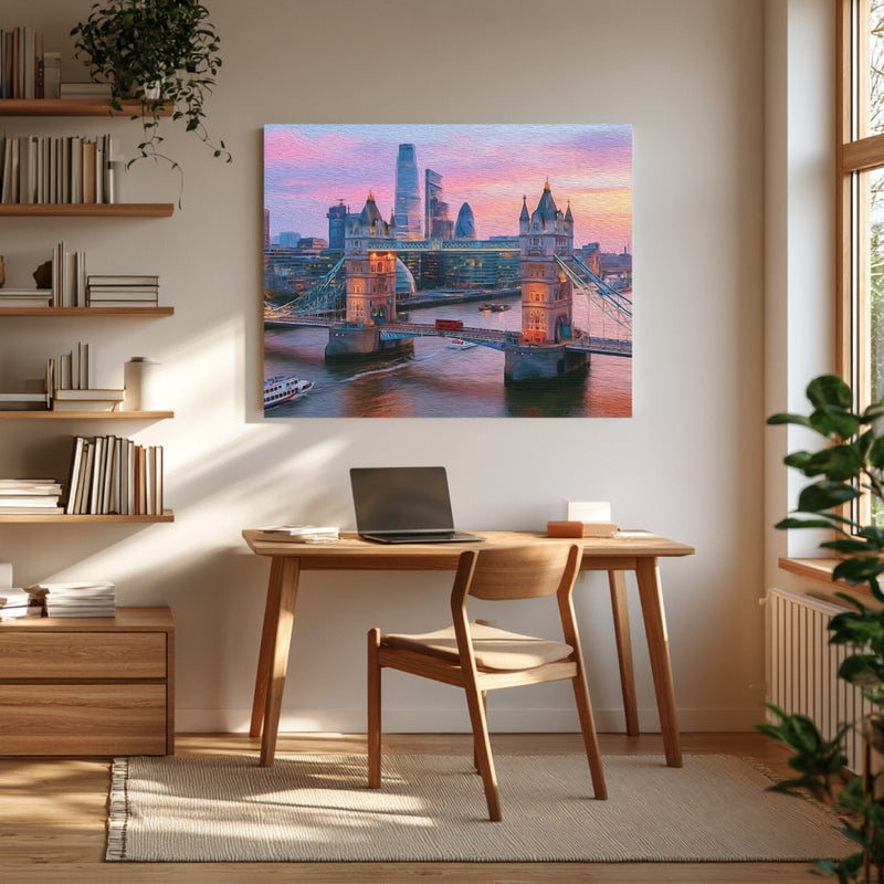 Tower Bridge Thames River — London, England, view 4