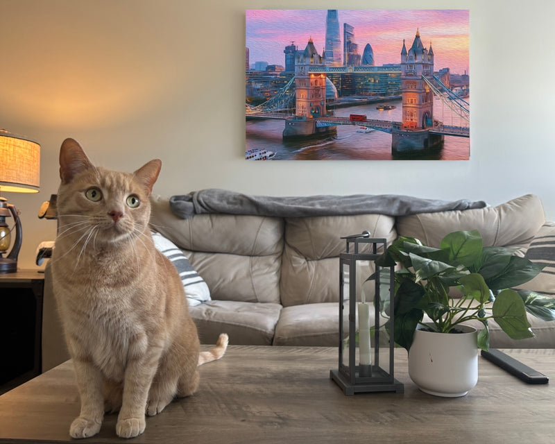 Tower Bridge Thames River — London, England, view 2