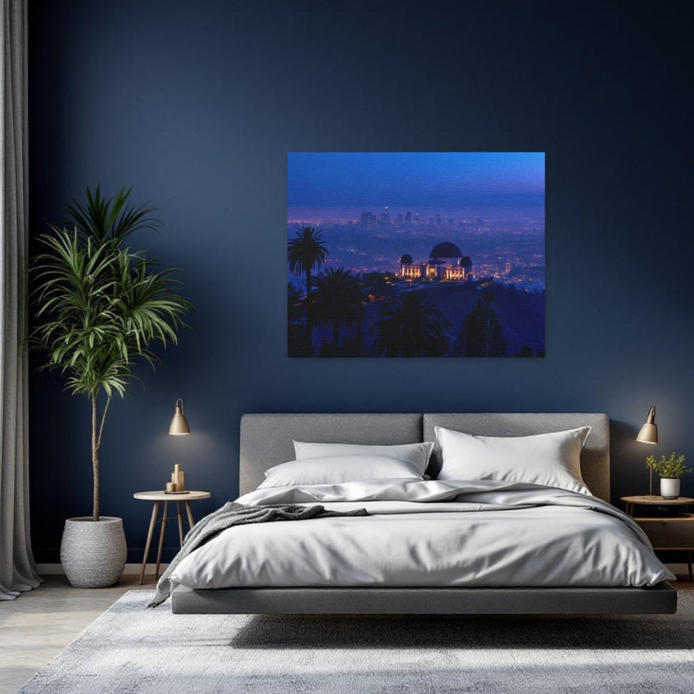 Los Angeles, California | Griffith Observatory City Twilight | Original Series Gallery Canvas detail